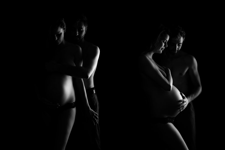photographe bordeaux grossesse avec le papa